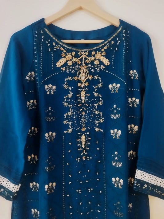 Chiffon Embroidered Long Salwar Kameez