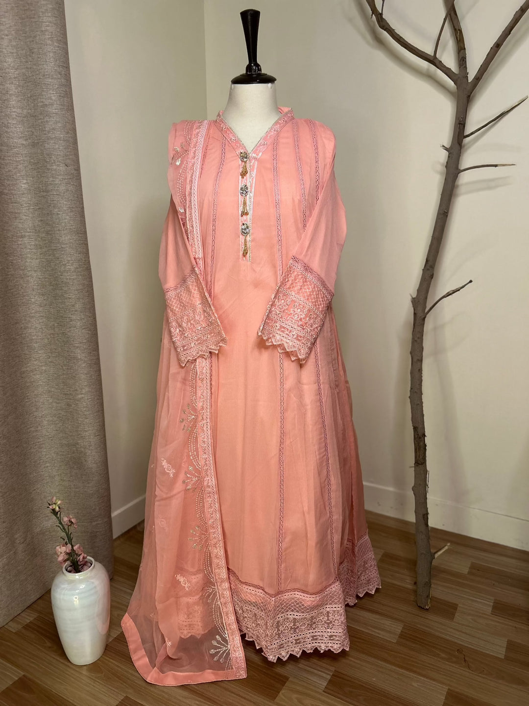 pink maxi dress pakistani Pink Dress Design 2025: Pakistani Fuchsia, Mauve Color Frock & Pink Maxi Dress for Ladies DressyZone.com